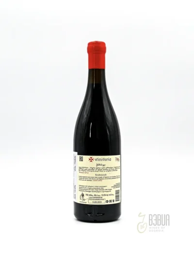 329 Winiveria Kindzmarauli 2021 Rotwein lieblich 075L 12 back
