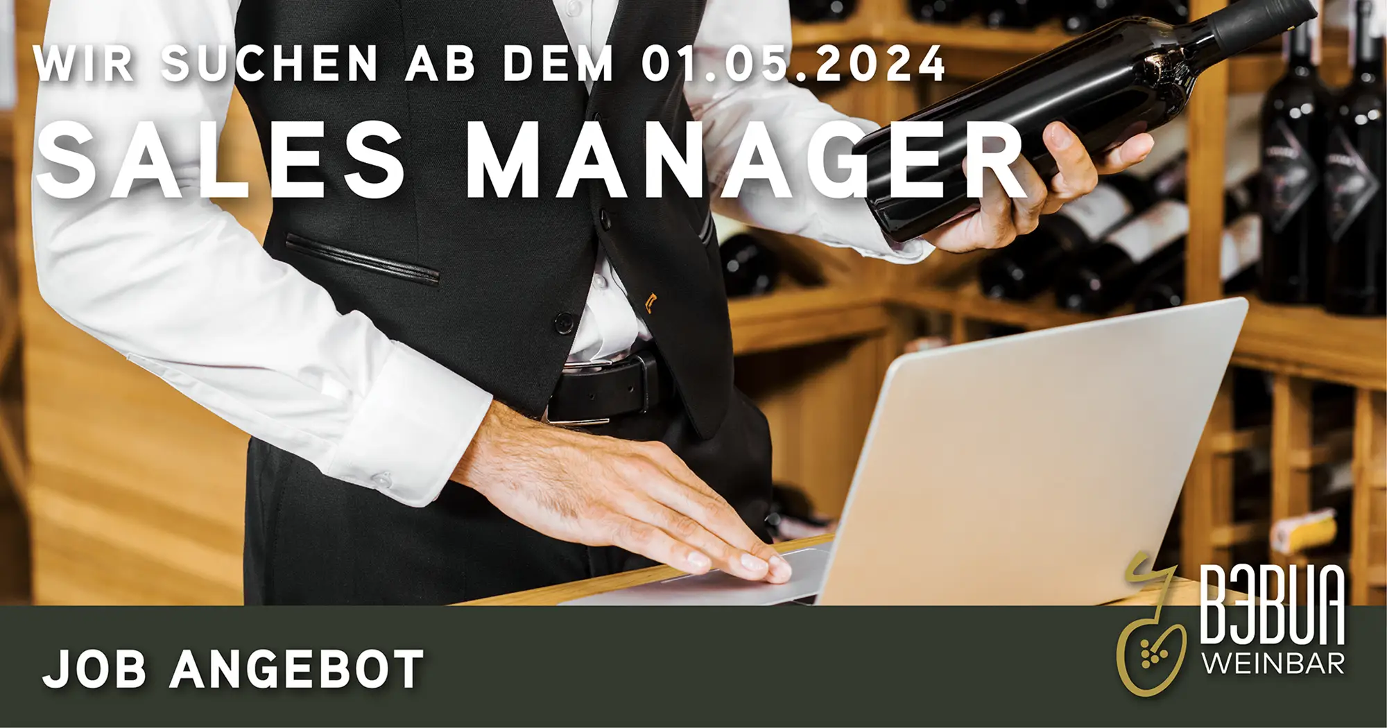 Stellenanzeige: Sales Manager*in Bebua Weinbar Berlin